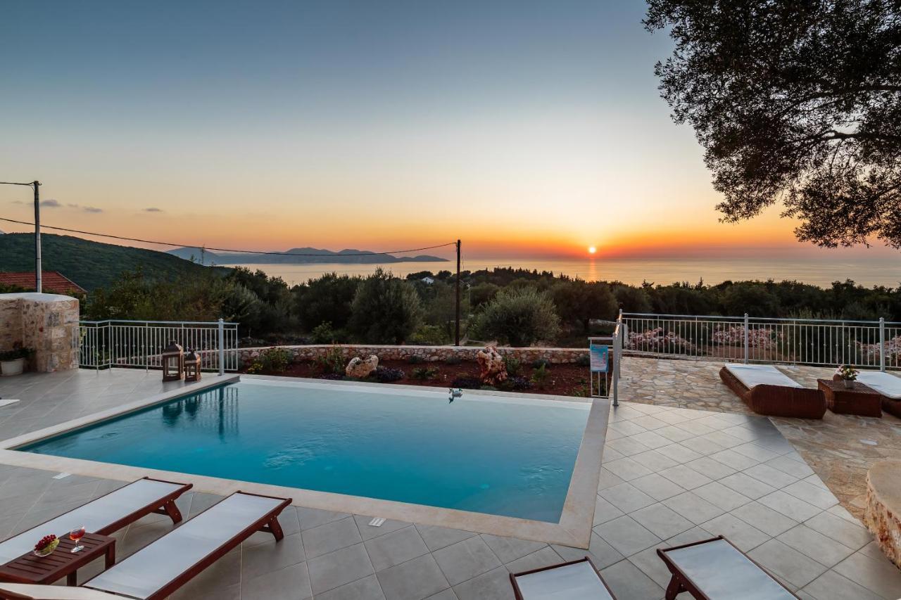 Fiscardo Luxury Stone Villa Alex ,With Sunset View! Fiskardo Exteriör bild