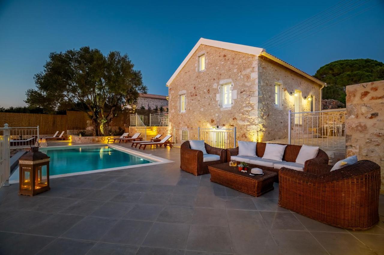 Fiscardo Luxury Stone Villa Alex ,With Sunset View! Fiskardo Exteriör bild